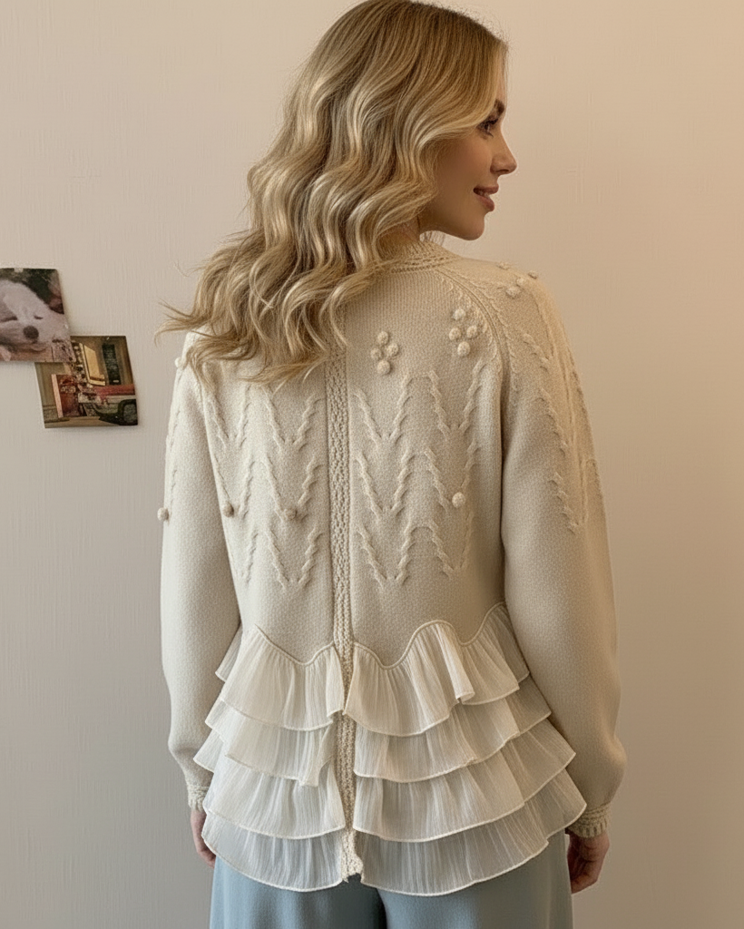 Natalie Ruffle Cardigan™