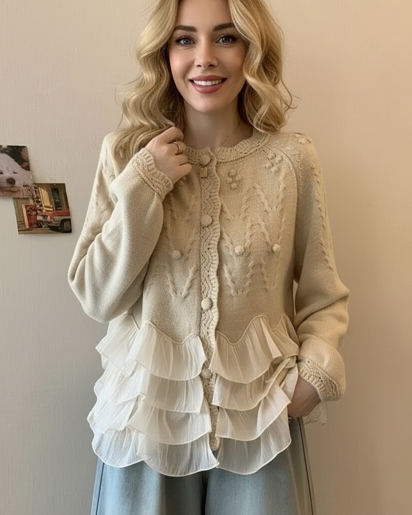 Natalie Ruffle Cardigan™