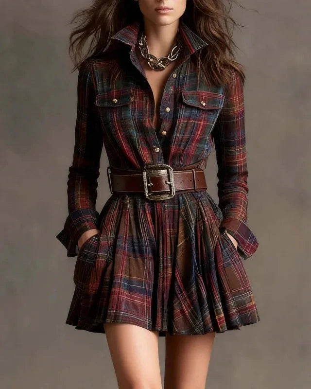Taylor Plaid Mini Dress™