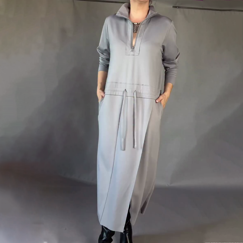 Natalie Zip Maxi Dress™