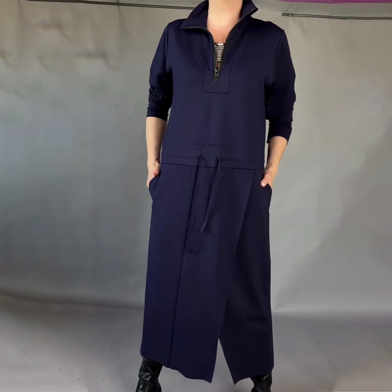 Natalie Zip Maxi Dress™